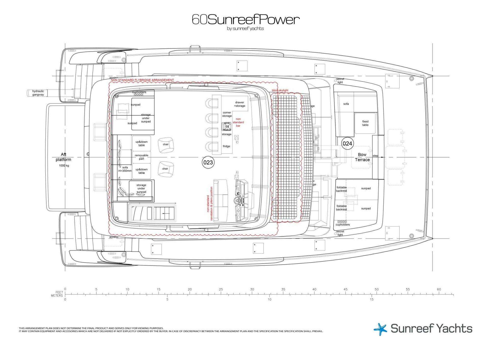 60 Sunreef Power 60 SUNREEF POWER published deck layout 3