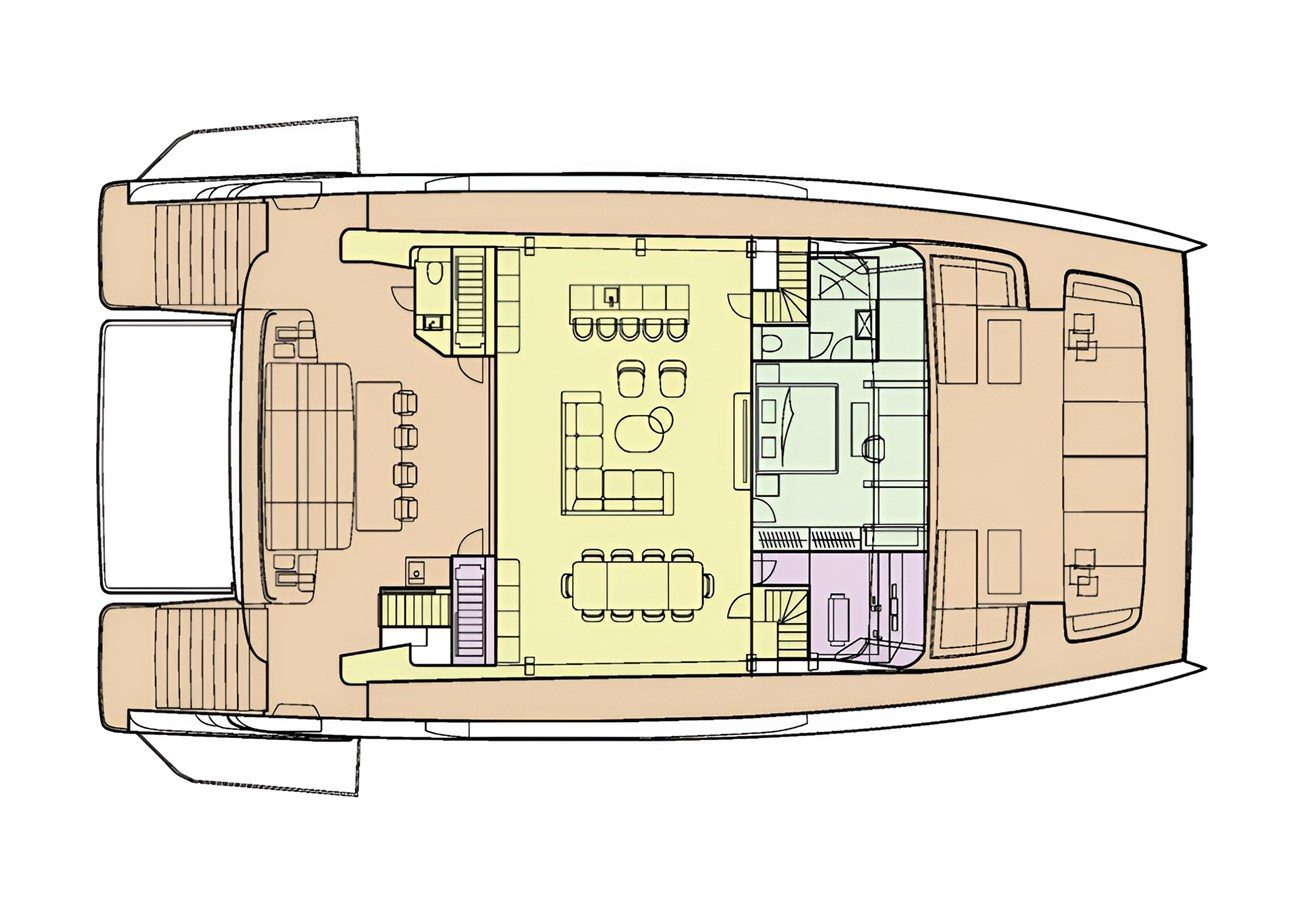 Sunreef 100 Power TWILIGHT published deck layout 2