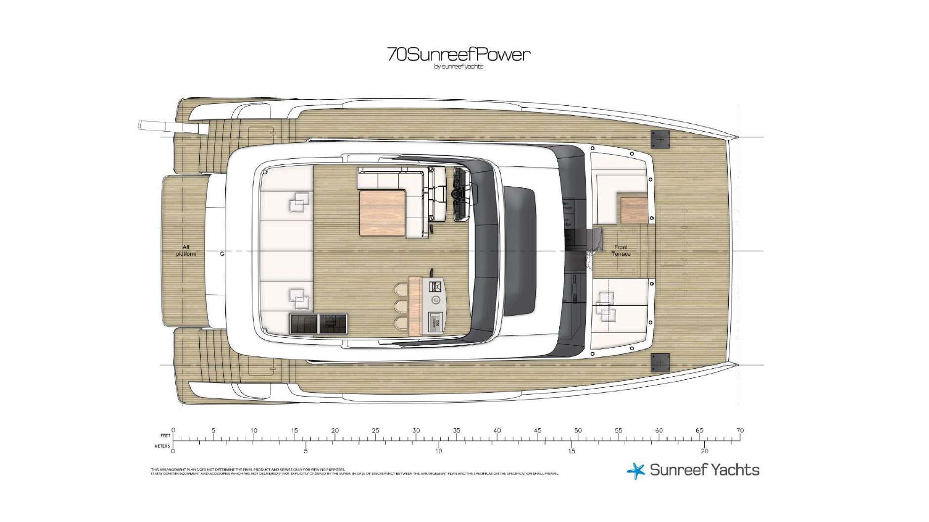 70 Sunreef Power BIKINY published deck layout 2