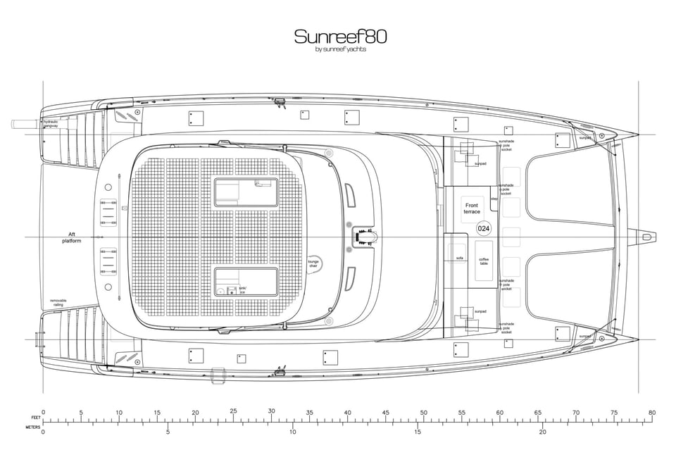 Sunreef 80 NOCTIS published deck layout 1