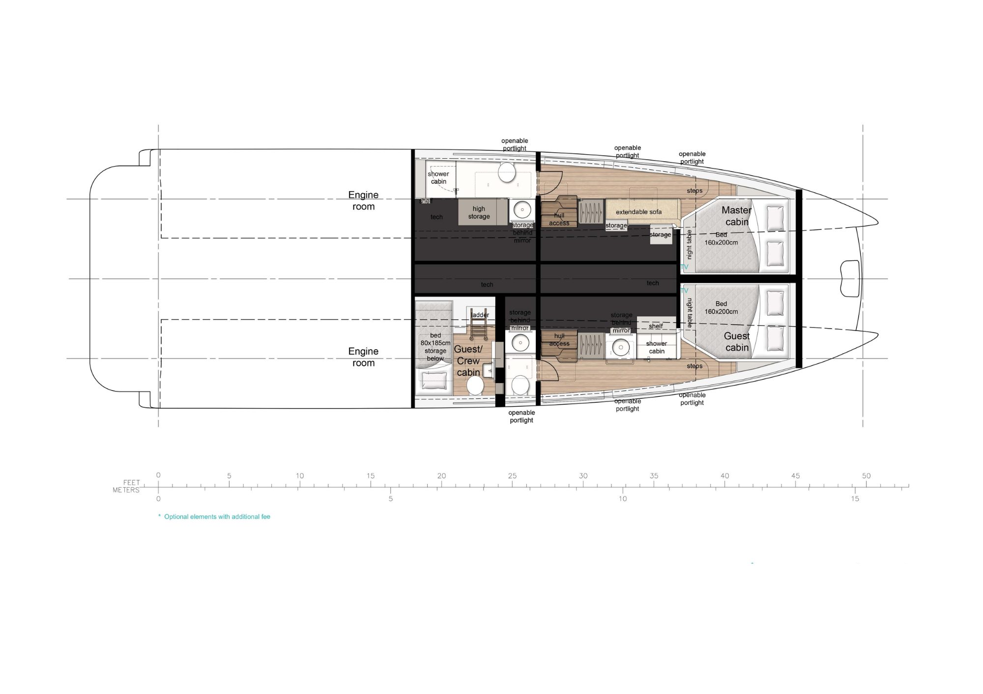 Sunreef 55 Ultima Eco 55 ULTIMA ECO published deck layout 3