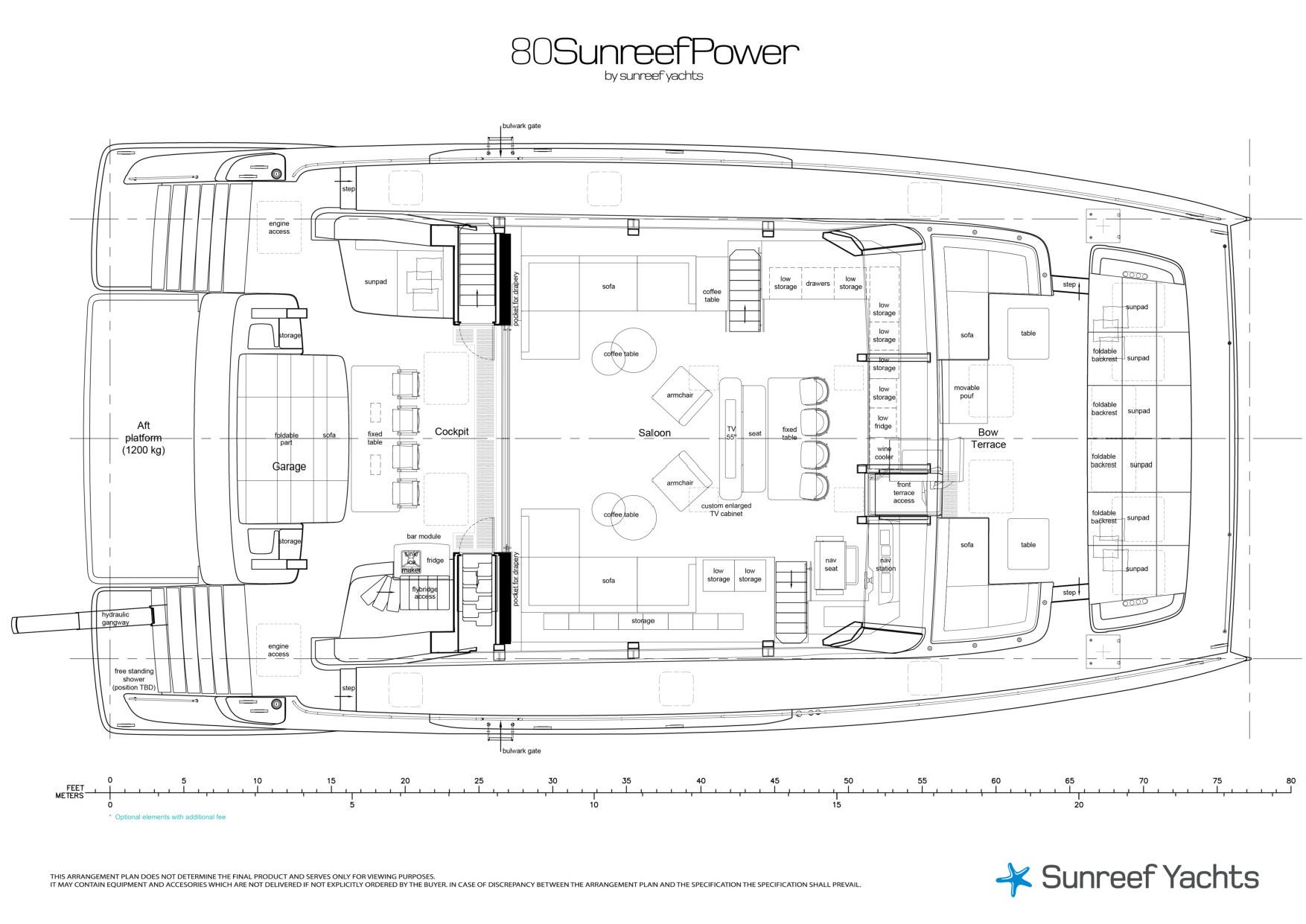 Sunreef 80 Power ASANTE published deck layout 2