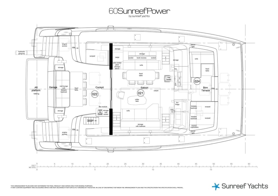 60 Sunreef Power 60 SUNREEF POWER published deck layout 2