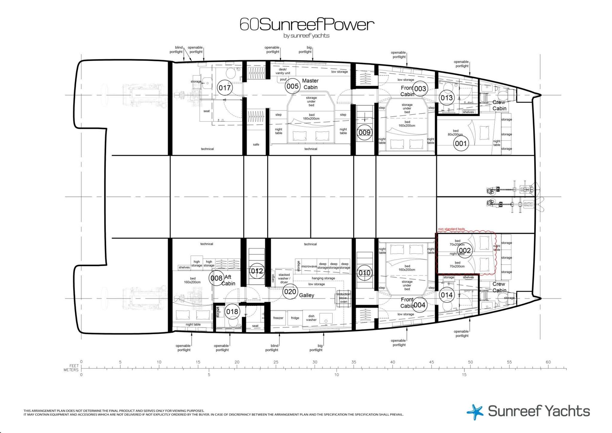 60 Sunreef Power 60 SUNREEF POWER published deck layout 1