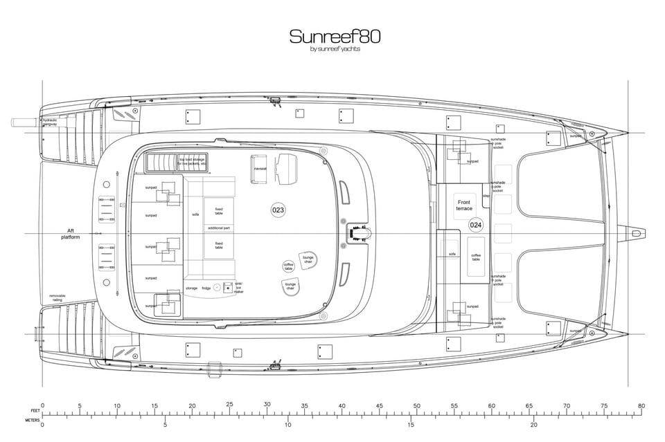 Sunreef 80 NOCTIS published deck layout 2