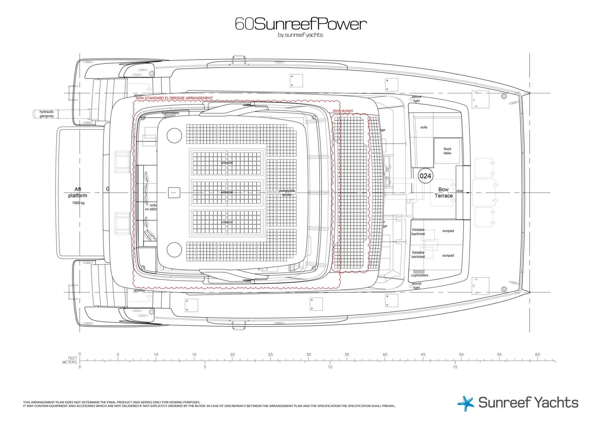60 Sunreef Power 60 SUNREEF POWER published deck layout 4