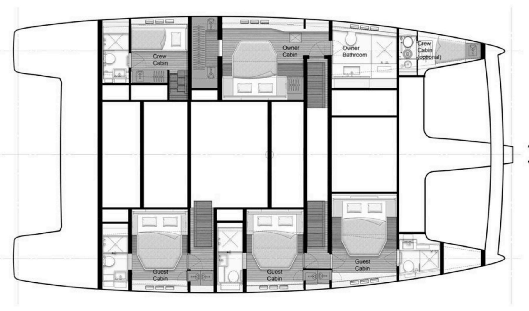 Sunreef 60 GRACIOUS published deck layout 3